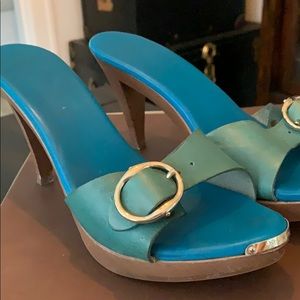 YSL platform sandals
